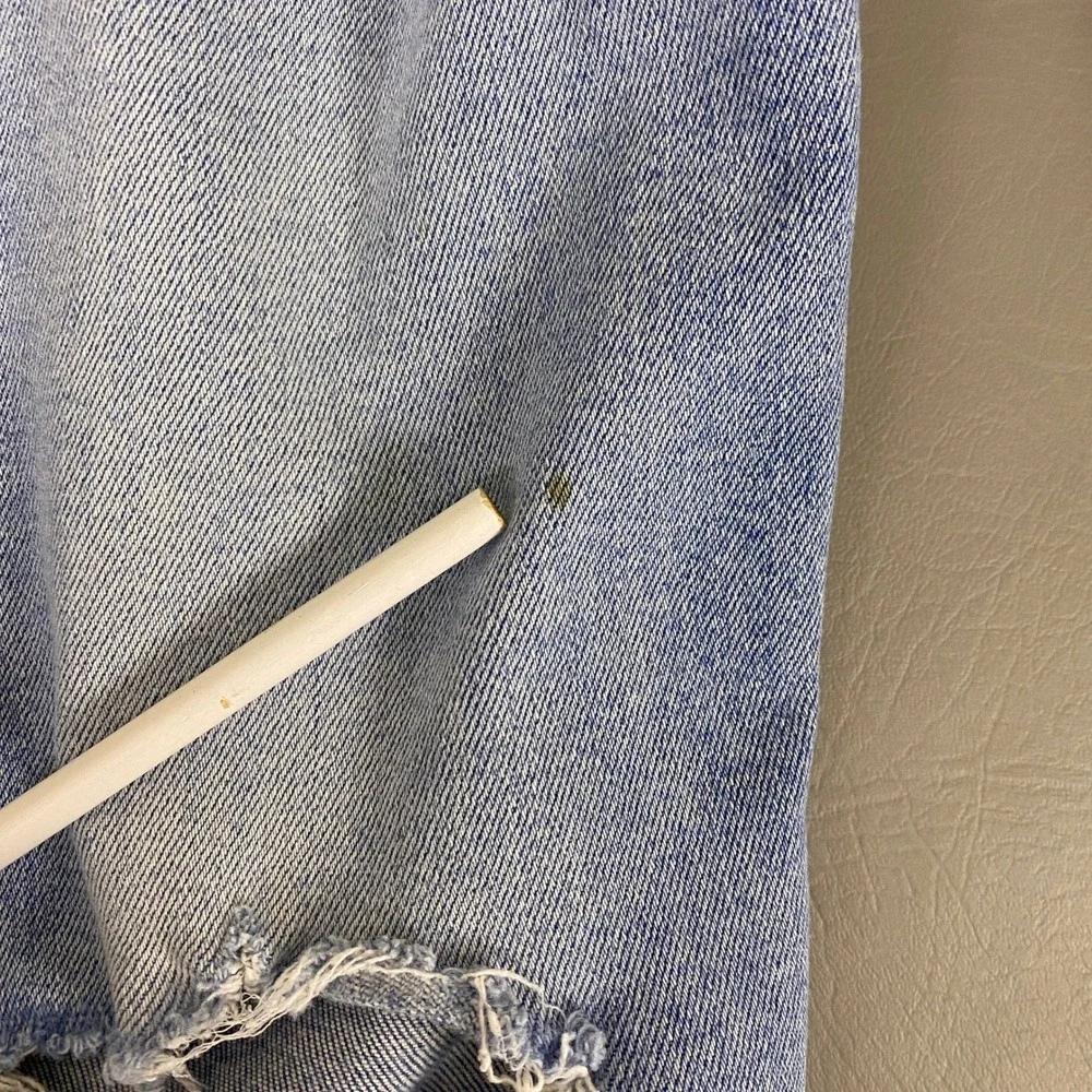 MOTHER High Waisted Rider Skimp Jeans Women's Size 25 Blue Distressed *Flaw Spot - Picture 14 of 16